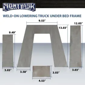 Mmo515421 2014mmotor 10 Inch Tall 3 Wide Weld On Lowering Truck Under Bed Frame Step C Notch Kit #3
