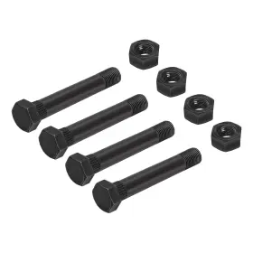Tlssbs-3.5 A.a Trailer Leaf Spring Shackle 9/16 Inch -18 X 3-1/2 Bolt And Lock Black