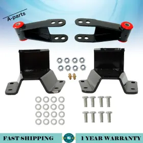 Apt39886 A-parts-a New 4 Inch Rear Drop Lowering Hanger Shackle Kit For Ford F100 2wd 1965-1972