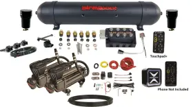 K-x2b-57abk-vu4-e Accuair Airmaxxx Ht X-series With E Connect Height And Vu4 Manifold Air Ride Management