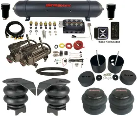 K-gm88-x2b-57abk-vu4-e Accuair Suspension / Airmaxxx P E-level Pressure Vu4 Air Ride Kit Chevy 88-98 Wireless Preset