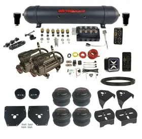 Kc1073-x2b-57abk-vu4eht-wk-hf Accuair Suspension - Airmaxxx E-level Height Vu4 Air Ride Management Manifold X-series 73-87 C10 2wd