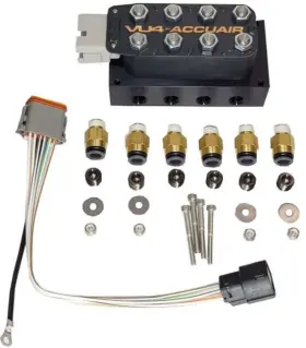 Kcad58-x2b-57abk-vu4e-wk-hf Accuair Suspension - Airmaxxx E Connect Air Ride Kit Vu4 Manifold And X-series For 58-60 Cad #3