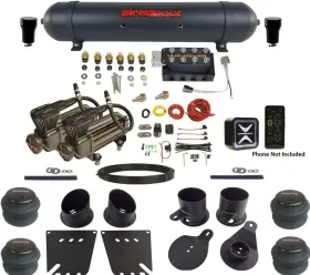 Kimp58-x2b-57abk-vu4e-wk-hf Accuair Suspension // Airmaxxx Vu4 E Connect Air Ride Kit With X-series Fits 58-64 Chevy Impala
