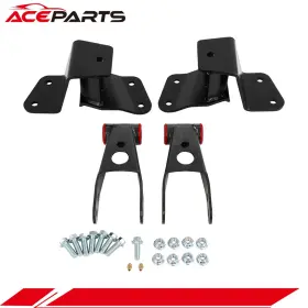 A180816ts01 Aceparts Pair Rear Drop Shackles Hangers Kit For 1988-98 Chevy Silverado Gmc Sierra 1500