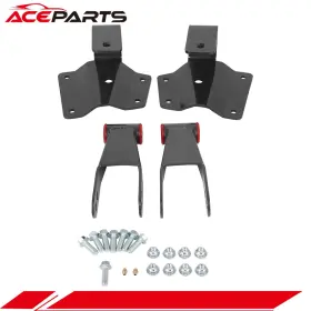 A180826ts01 Aceparts Drop Kit Rear Shackles And Hangers For 1999 00-06 Chevy Silverado Gmc Sierra 1500