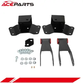 A180896ts01 Aceparts 4 Inch Rear Drop Kit With Shackles Hangers For 1988 89 90 - 1998 Gmc Sierra 1500 2pcs