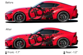 510-721001-l Afe For Toyota Gr Supra 20 Lowering Kit 1.7 Inch X 1.2 Control Series Front And Rear #2