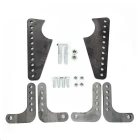 Aftermarket 705830038192 New Coil Over Shock Mount Kit Adjustable Lower Brackets For 3 Inch Axle Tubes