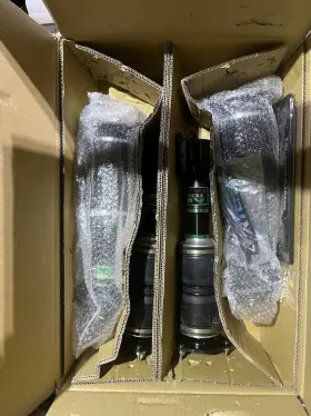 At-03forester-st Air Set Of 03-08 Subaru Forester 33 Way Dampers Shock And 3 Ply Rubber