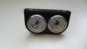 0011111 Air Lift Dual Needle 300 Psi Gauge 2 Inch Diameter Used Hot Rod Bag Mount 02aa1