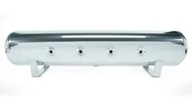 27803 Air Lift 4 Gal. 7-port Tank For With Viair 444c Chrome Compressor Incl. Fittings #2