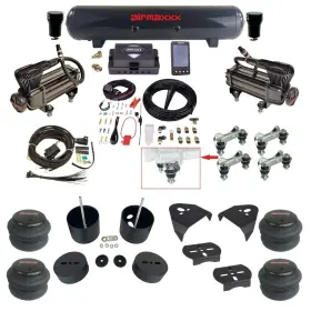 K-gm88-x2b-27485-57s-wk-3p2 Air Lift Airmaxxx Alp4 27485 Kit With X-series Steel Tank Fits 1988-98 Chevy 1500 Truck