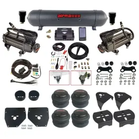 Kc1073-x2b-57abk-27485-wk-3p2 Air Lift // Airmaxxx Complete Kit With X-series Blk Aluminum Tank And Alp4 Fits 1973-87 C10