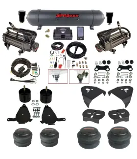 Ks10-x2b-57abk-27485-wk-3p2 Air Lift Performance // Airmaxxx Airlift Alp4 Kit X-series Compressors Blk Aluminum Tank Fits 82-04 Chevy S10