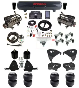 Ks10-x2b-57s-27485-wk-3p2-d25 Air Lift Performance // Airmaxxx Airlift Alp4 D2500 Kit X-series Compressors Steel Tank Fits 82-04 Chevy S10