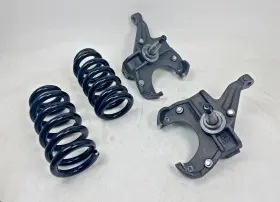 Kit-drp-gm7387-c10-6000-4 Airbagit Kit-drp-gm7387-c10-6000-4/0 1973-1987 Chevy C10 2in Drop Spindle And Lowering Coil Combo Kit