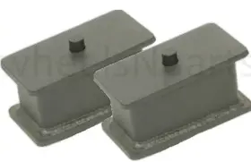 1998-older Airmaxxx 810030 Rear Axle 3 Inch Drop Blocks Fabricated Steel Pair Fits Import Truck #2
