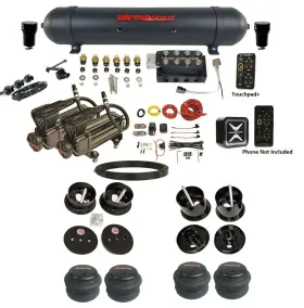 K-cad6162-x2b-57abk-vu4-e Airmaxxx Accuair Ht E-level Height Vu4 And X-series Air Ride Kit Fits 1961 1962 Cadillac