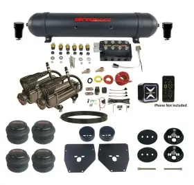 Kc1063-x2b-57abk-vu4e-wk-hf Airmaxxx Accuair Complete 3 Preset Pressure Level Ride Air Suspension Kit With 580 Fits C10 1963-72