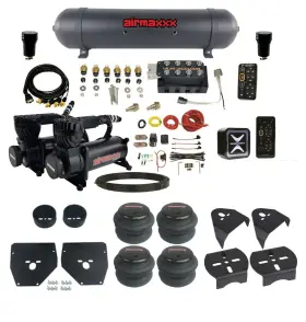 Kc1073-x2b-57abk-vu4ept-wk-hf Airmaxxx Accuair E-level Pressure Vu4 Manifold Air Management X-series For 73-87 C10 2wd