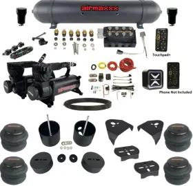 Kgm99-x2b-57abk-vu4eht-wk-hf Airmaxxx Accuair E Level Pressure Vu4 580 Air Management Manifold X-series 99-06 Gm 1500