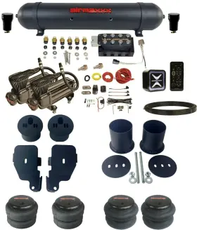 Kimp65-x2b-57abk-vu4e-wk-hf Airmaxxx Accuair E Connect Air Ride Suspension Kit Vu4 Manifold X-series 1965-70 Impala
