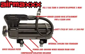 Kimp65-x2b-57abk-vu4ept-wk-hf Airmaxxx Accuair E-level Pressure Vu4 Air Management Manifold X-series Fits 65-70 Impala #3