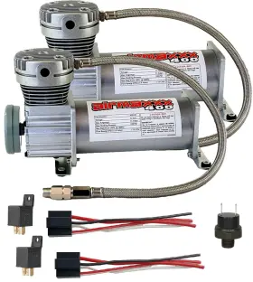 Ai-am-com400p-2-120 Airmaxxx Pewter 400 Air Compressors Dual Pack 90/120 Suspension System Ai-am-com400p-2-120 Airmaxxx Pewter 400 Air Compressors Dual Pack 90/120 Suspension System