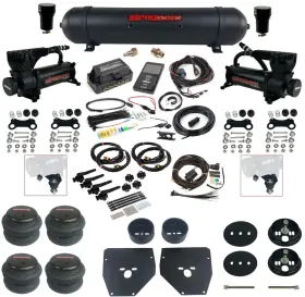 Aa-3839 Airmaxxx Air Lift Complete Ride Suspension Kit 27695 3/8 3h Blk 580 Fits 1963-72 C10
