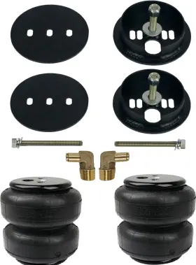 K-brkt-d26-c10-rear-12 Airmaxxx Air Lift D2600 Bags And Bracket Mounts With Elbows Fits Rear 1963-1972 Chevy C10 Pu
