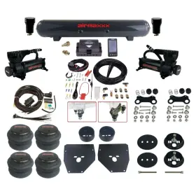 Kc1063-580b2-57s-27485-wk-3p2 Airmaxxx Air Lift Ride Kit 580 Blk Steel Tank 2600 Bags Alp4 Fits 1963-72 Chevy C10