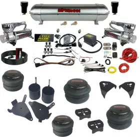 Ks10-580c2-57araw-lrpo-wk-hf Airmaxxx Avs Level Ride 3 Preset Pressure Complete Bolt Chr Air Suspension Kit Fits S10 2wd 1982-04