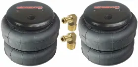 Bag-2500-2-fe14 Airmaxxx 2 Bags 2500 Lb With 1/4 Inch Hose Elbow For Truck Tow Kit Air Ride Suspension