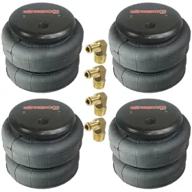 Bag-2500-4-12ef Airmaxxx 4 Standard 2500 Lb Bag Suspension Part Single Port 1/2 Inch Tube Elbow Air Spring
