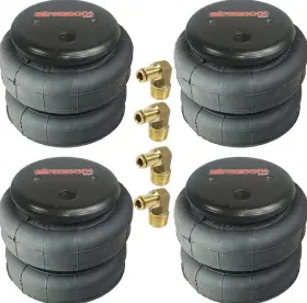 Bag-2500-4-38ef Airmaxxx 4 Standard 2500 Lb Bag Suspension Part Single Port 3/8 Inch Tube Elbow Air Spring