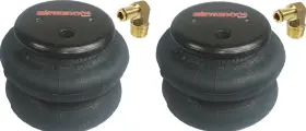 Bag-2600-122fe Airmaxxx 2 Bags 2600 Lb And 1/2 Inch Hose Elbow For Truck Tow Kit Air Ride Suspension