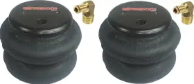 Bag-2600-382fe Airmaxxx 2 Bags 2600 Lb And 3/8 Inch Hose Elbow For Truck Tow Kit Air Ride Suspension