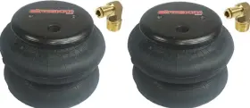 Bag-2600-384fe Airmaxxx 4 Bags 2600 Lb And 3/8 Inch Hose Elbows For Truck Tow Kit Air Ride Suspension #2
