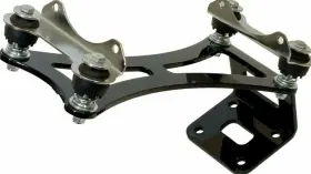 Com-bkt-a-iso-chrome-002 Airmaxxx Viair 480 Air Compressor Vibration Isolator Chrome Upgrade Feet And Mount Bracket