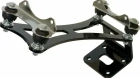 Com-bkt-a-iso-chrome-003 Airmaxxx Viair 444 Chrome Air Compressor And Vibration Isolator Upgrade Feet Mount Bracket