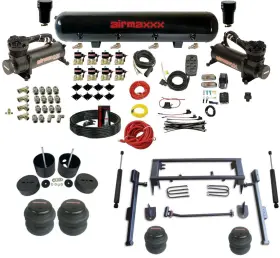 Kgm99b-480b2-838-59-7bk-wk-hf Airmaxxx Ekstensive Metal Works Fastbag 3/8 Inch Air Ride Suspension Kit 2-link Fits 99-06 Silverado 1500