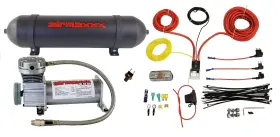 K-a400p1-amwk1-200-36ablk Airmaxxx Pewter 400 Compressor 165/200 Switch Wiring And 3 Gal Black Aluminum Tank