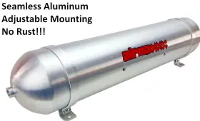 K-a580b2-59araw-180 Airmaxxx 5 Gallon Raw Aluminum Air Tank And Black 580 Dual Compressors #3
