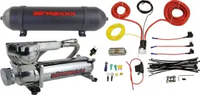 K-a580c1-amwk1-150-36ablk Airmaxxx Chrome 580 Air Compressor 120/150 Switch Wiring And 3 Gal Black Aluminum
