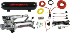 K-a580c1-amwk1-150-36s Airmaxxx Chrome 580 Air Compressor 120/150 Switch Complete Wiring Kit And Tank