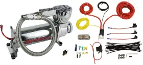K-a580c1-amwk1-150 Airmaxxx Chrome 580 Air Compressor 120/150 Switch And Wiring Kit For Ride