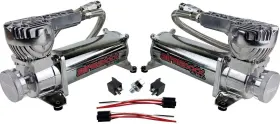 K-a580c2-59ablk-wk2-180 Airmaxxx 5 Gallon Black Spun Aluminum Air Tank 580 Chrome Compressors And Wiring Kit #3