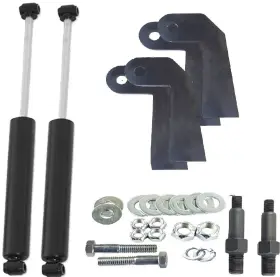 K-bb-cad6164f-26-hf Airmaxxx 3/8 Inch Front Air Ride Suspension Bags Brackets And Shock Relocate For 61-64 Cadillac #2