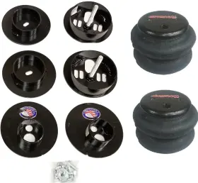 K-bb-cad6570-r-26 Airmaxxx Rear 2600 Bags And Mount Cups Fits 65-70 Cadillac Air Ride Suspension Kit